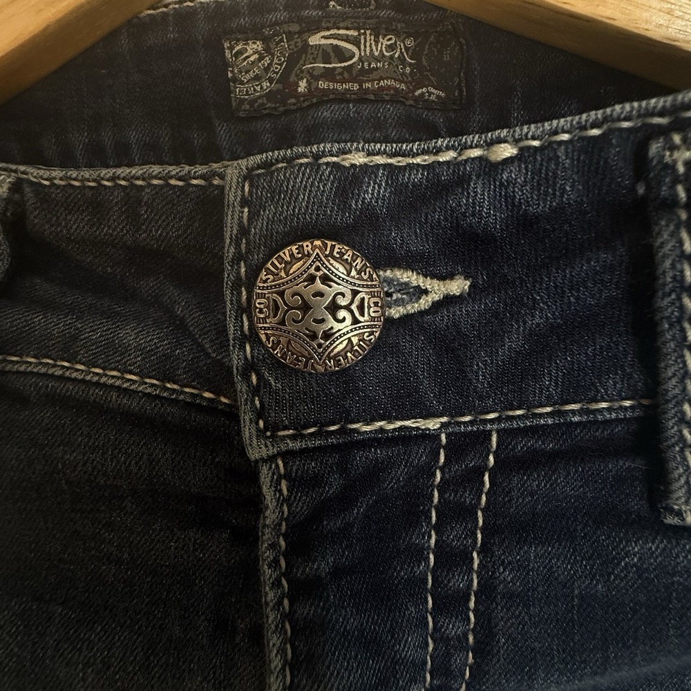 Silver Brand Jeans women's Suki W30 L22 1/2‎ Embroidered details - Picture 16 of 16